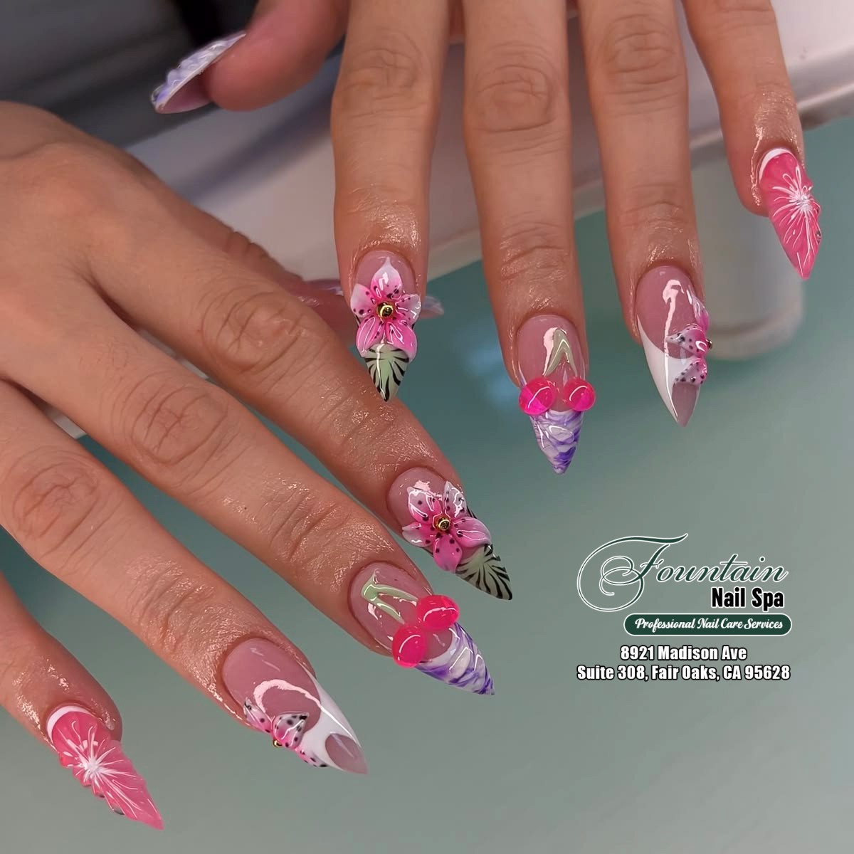 Fountain Nail Salon in Fair Oaks, CA 95628